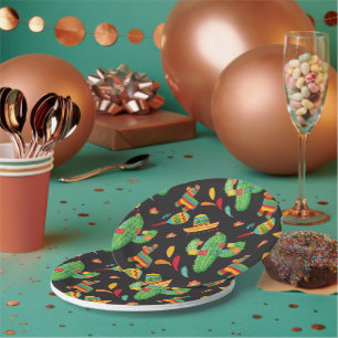 Niedliche Fiesta Paper-Teller für Wasserfarben Pappteller