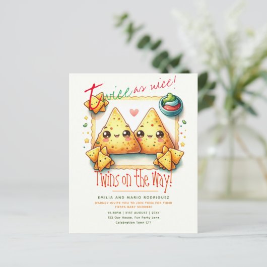 Niedliche Fiesta TWINS Kinderdusche NACHOS (Stehend Vorderseite)