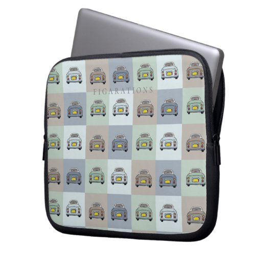 Niedliche Figaro-Musterfiguren Laptop-Sieb Laptopschutzhülle (Vorderseite Links)