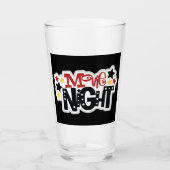 niedliche Filmabendworte mit Glas (Vorderseite)