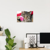 Niedliche Filmtablette Mit Rose Poster (Heimbüro)