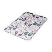 Niedliche Fisch Muster Badmatten Badematte (Schrägansicht)