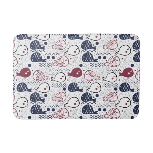 Niedliche Fisch Muster Badmatten Badematte (Vorderseite)