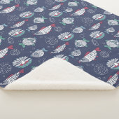 Niedliche Fisch-Muster-Decken Sherpadecke (3/4)