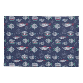 Niedliche Fisch-Muster-Kissen Kissenbezug