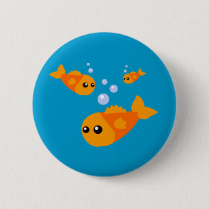 Niedliche Fische Button