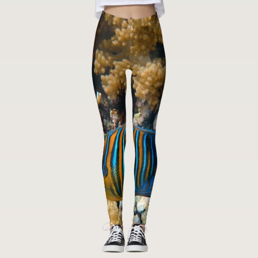 Niedliche Fische Leggings (Vorderseite)