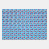 Niedliche Fische und Aalmuster Geschenkpapier Set (Vorderseite 3)