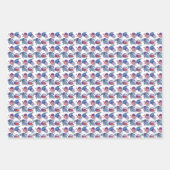 Niedliche Fische und Aalmuster Geschenkpapier Set (Vorderseite)