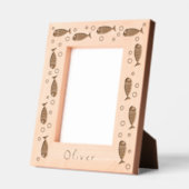 Niedliche Fische und Blasen Geätzte Rahmen (Links)