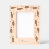 Niedliche Fische und Blasen Geätzte Rahmen (Vorderseite)