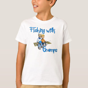 Niedliche Fischerei mit Gräben T-Shirt