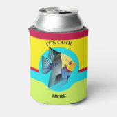 Niedliche Fischfarbe Dose Cooler Dosenkühler (Kanne Rückseite)