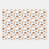 Niedliche Fischliebhaber Geschenkpapier Set (Vorderseite)