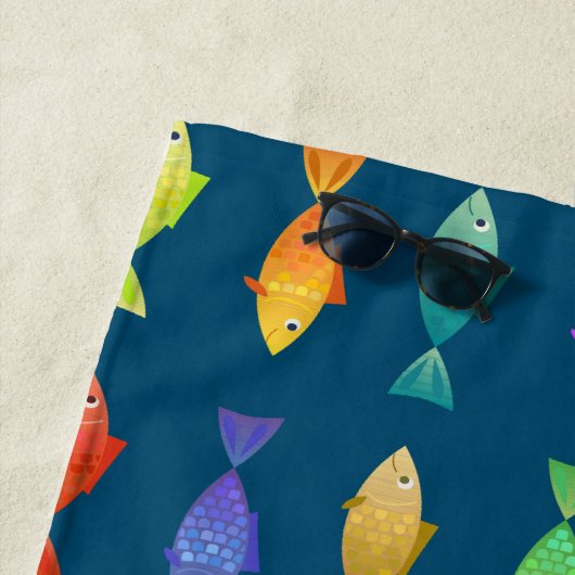 Niedliche Fischmuster Strandtuch (Beispiel)