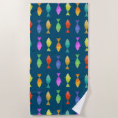 Niedliche Fischmuster Strandtuch (Vorderseite)