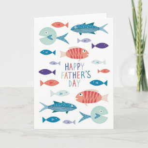 Niedliche Fish Happy Father's Day Card Karte