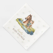 Niedliche Fisherman's Derby Baby Shower Serviette (Ecke)