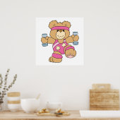 Niedliche Fitness Poster (Küche)