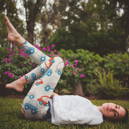 niedliche Flachwagen Leggings