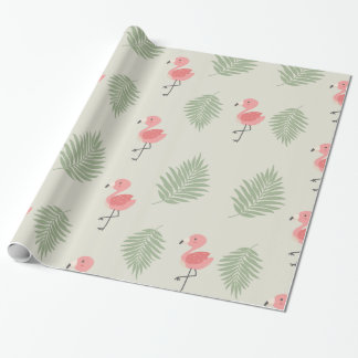 Niedliche Flamingo-Babydusche Geschenkpapier