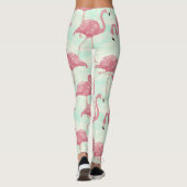 Niedliche Flamingo-Muster Leggings (Rückseite)