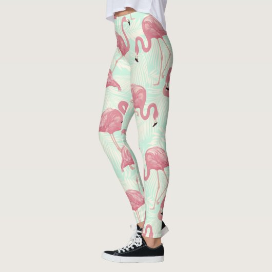 Niedliche Flamingo-Muster Leggings (Links)