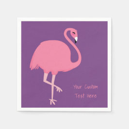 Niedliche Flamingo-Papierservietten Serviette