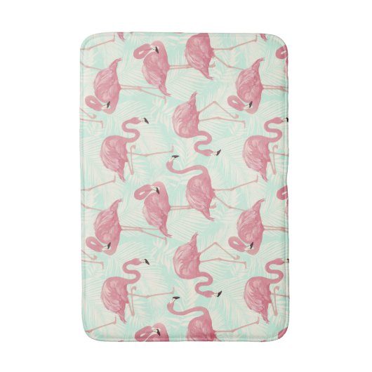 Niedliche Flamingo Pattern Badmatten Badematte (Vorderseite Vertikal)