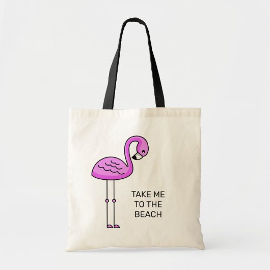 Niedliche Flamingo-Taschen Tragetasche (Vorne)