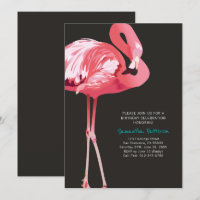 Niedliche Flamingo Tropical Geburtstagsparty Einla