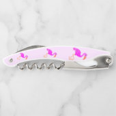 Niedliche Flamingos - Happy Kellnermesser (Rückseite)