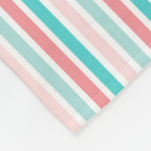 Niedliche Flamingos im Muster der Liebe Fleecedecke (Ecke)