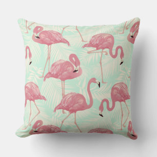 Niedliche Flamingos Pattern werfen Kissen