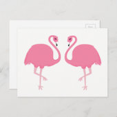 Niedliche Flamingos-Postkarte Postkarte (Vorne/Hinten)