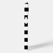 Niedliche Flamingos, schwarze, weiße Streifen Pers Case-Mate iPhone Hülle (Rückseite / Rechts)