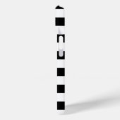 Niedliche Flamingos, schwarze, weiße Streifen Pers Case-Mate iPhone Hülle (Rückseite / Links)