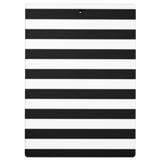 Niedliche Flamingos, schwarze, weiße Streifen Pers Klemmbrett (Rückseite)