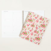 Niedliche Flamingos und tropische Blume Planer (Anzeige)