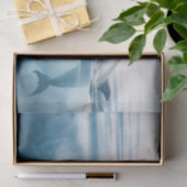 Niedliche Flasche Dolphin Wasserfarben Decoupage Seidenpapier (Geschenk)