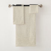 Niedliche flaumige schwarze Katze, die heraus Badhandtuch Set (Insitu)