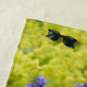 Niedliche flaumige strandtuch (Beispiel)