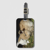 Niedliche, flauschige Bundsen Gepäckanhänger (Vorderseite Vertikal)