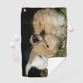 Niedliche, flauschige Bundsen Golfhandtuch (Insitu)