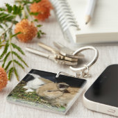 Niedliche, flauschige Bundsen Schlüsselanhänger (Vorderseite rechts)