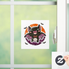 Niedliche Fledermaus Fensteraufkleber
