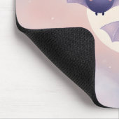 Niedliche Fledermäuse mit Vollmond - Mousepad (Ecke)