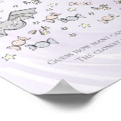 Niedliche Fledermäuse raten wie viele Candies Baby Poster (Ecke)