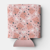 Niedliche Fledermäuse und Geisterhaus Dosenkühler (Rückseite)