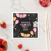 Niedliche Fledermäuse und Gespenster Pastell Hallo Serviette (Beispiel)